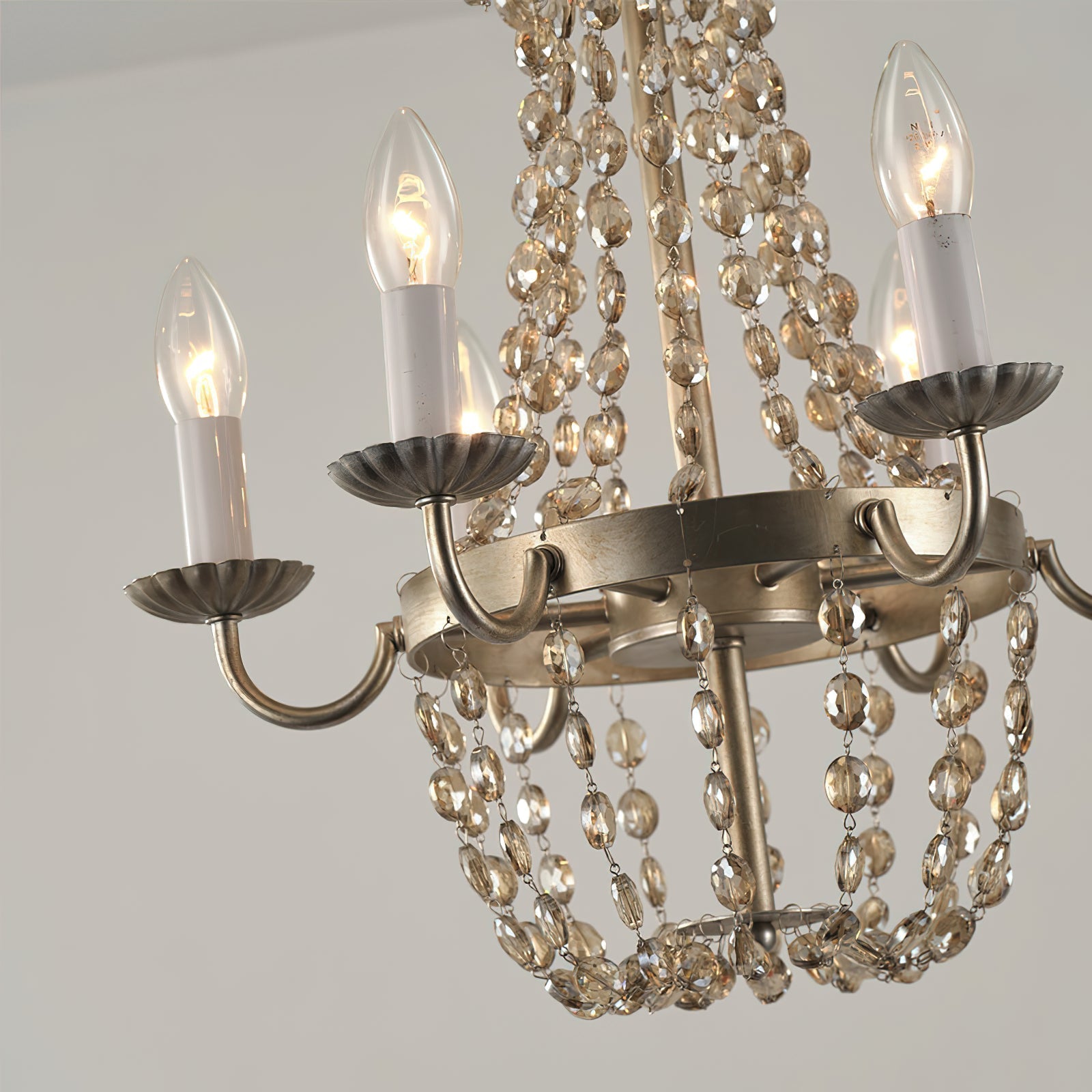 Oraeisra Lustre Cristal Marché Aux Puces Vintage - Neutralighting