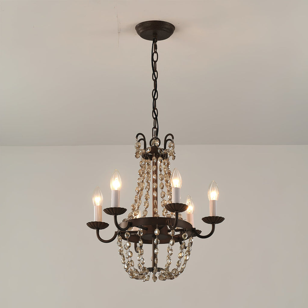 Oraeisra Lustre Cristal Marché Aux Puces Vintage - Neutralighting