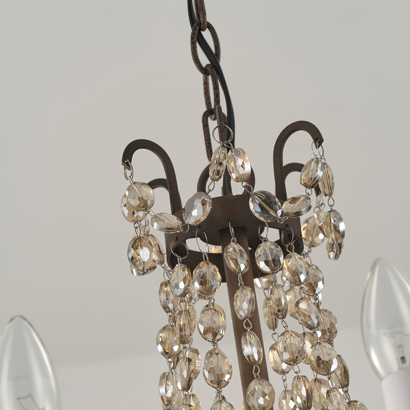 Oraeisra Lustre Cristal Marché Aux Puces Vintage - Neutralighting