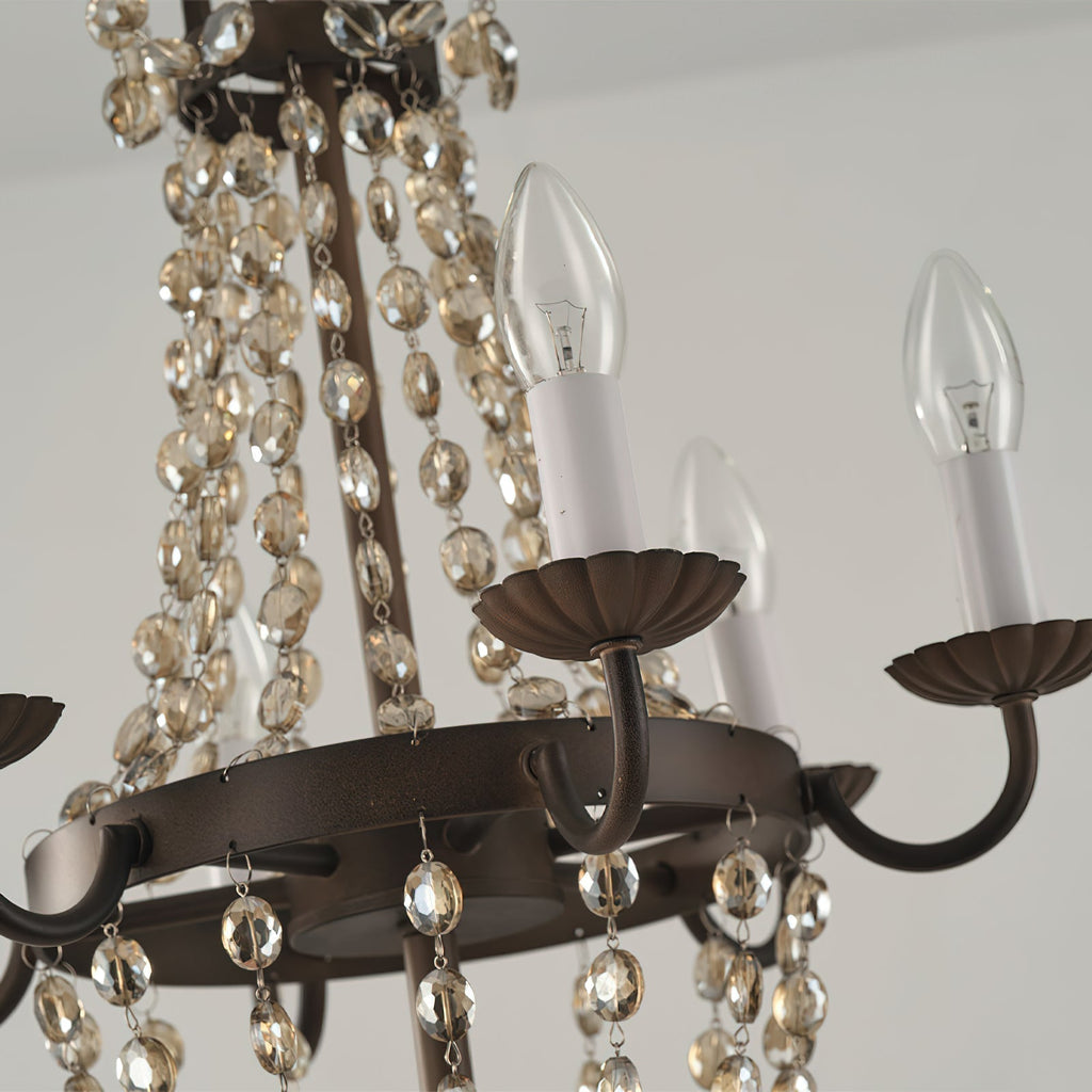 Oraeisra Lustre Cristal Marché Aux Puces Vintage - Neutralighting