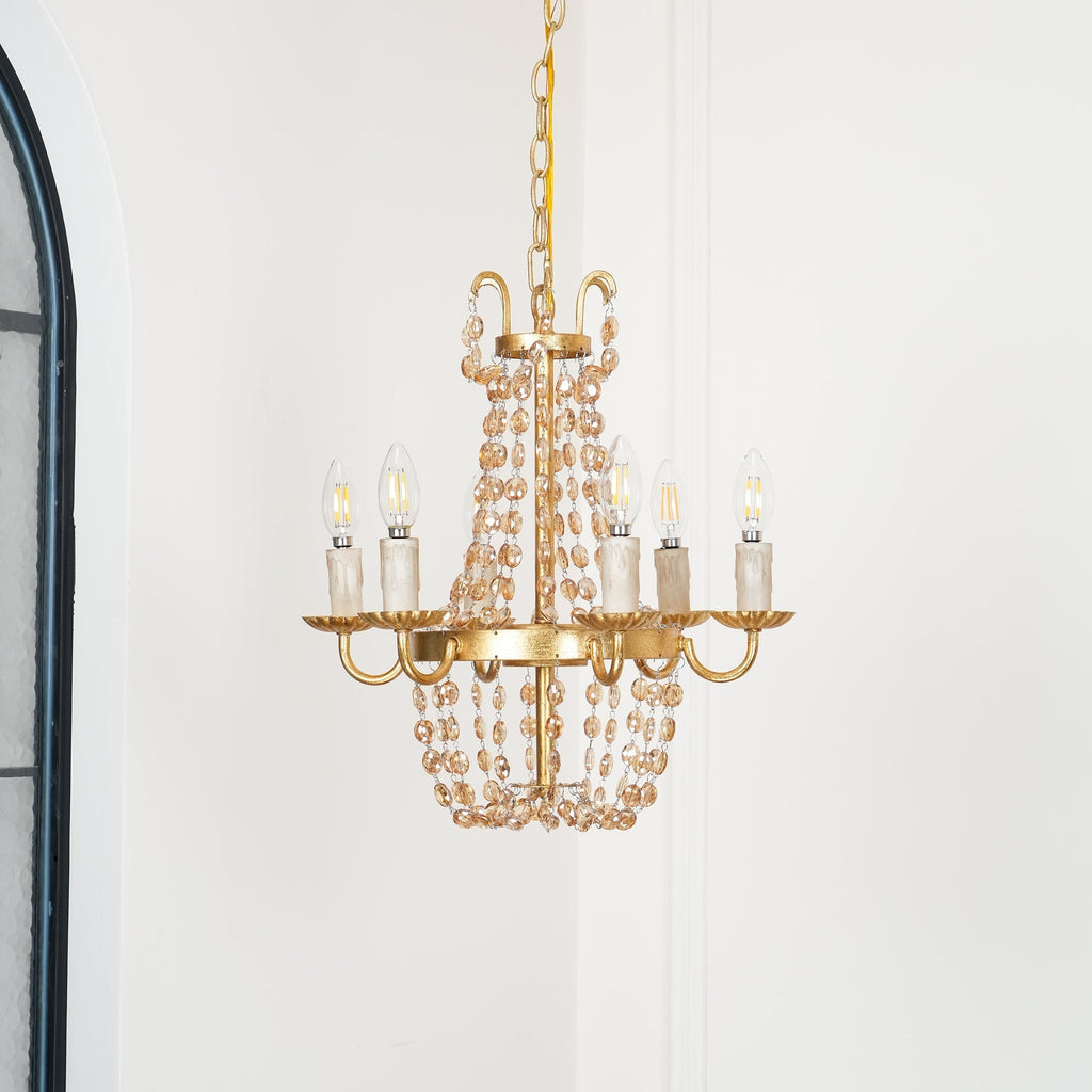 Oraeisra Lustre Cristal Marché Aux Puces Vintage - Neutralighting