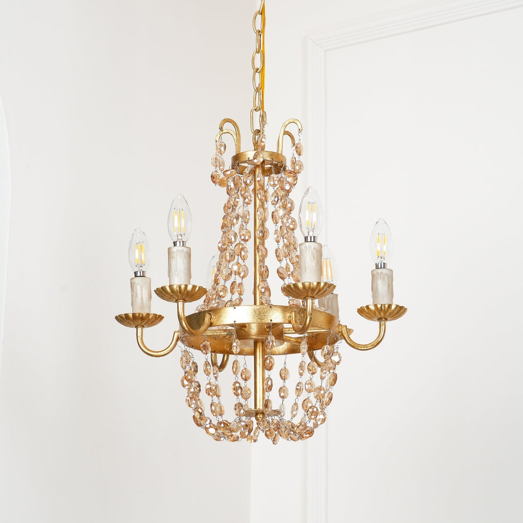 Oraeisra Lustre Cristal Marché Aux Puces Vintage - Neutralighting