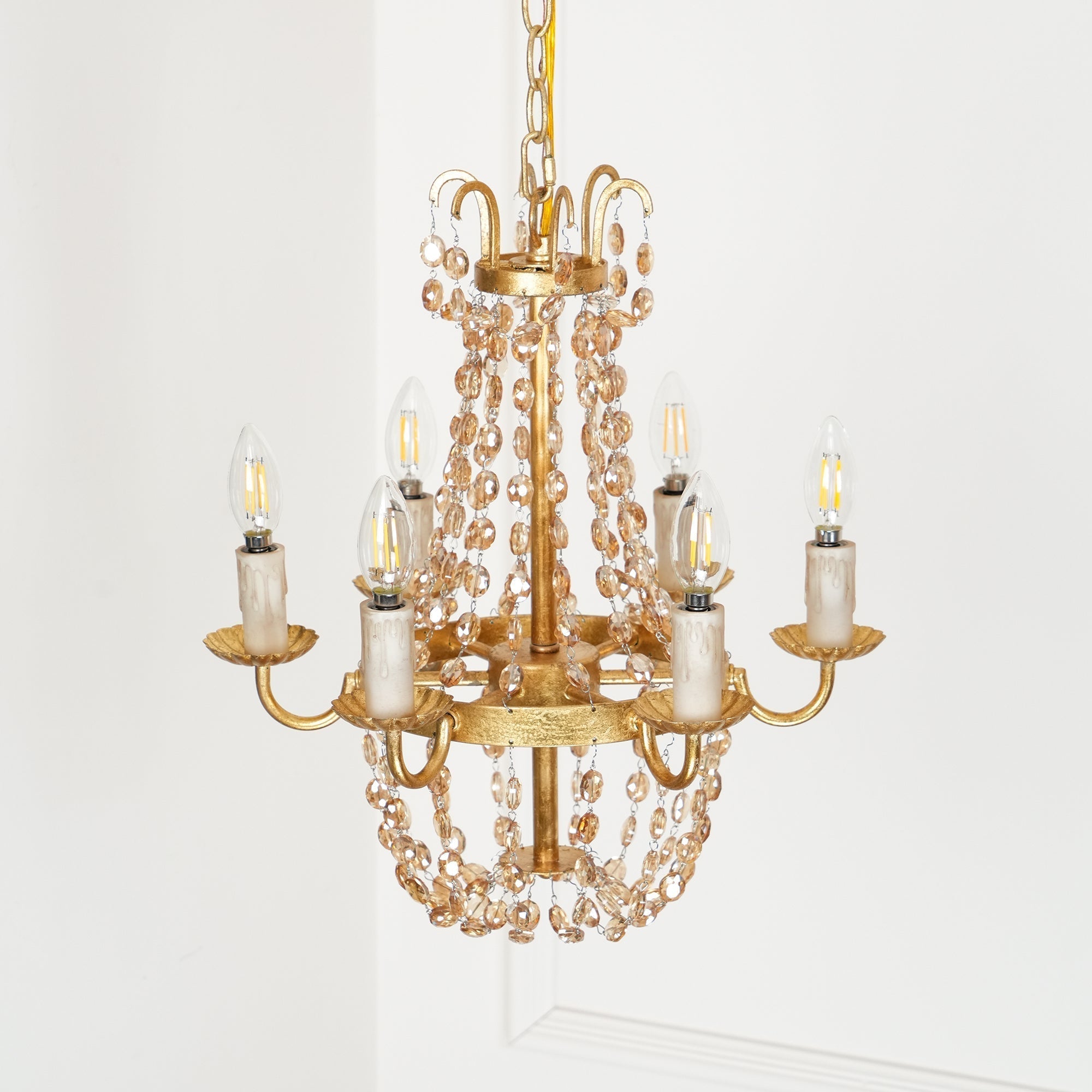 Oraeisra Lustre Cristal Marché Aux Puces Vintage - Neutralighting