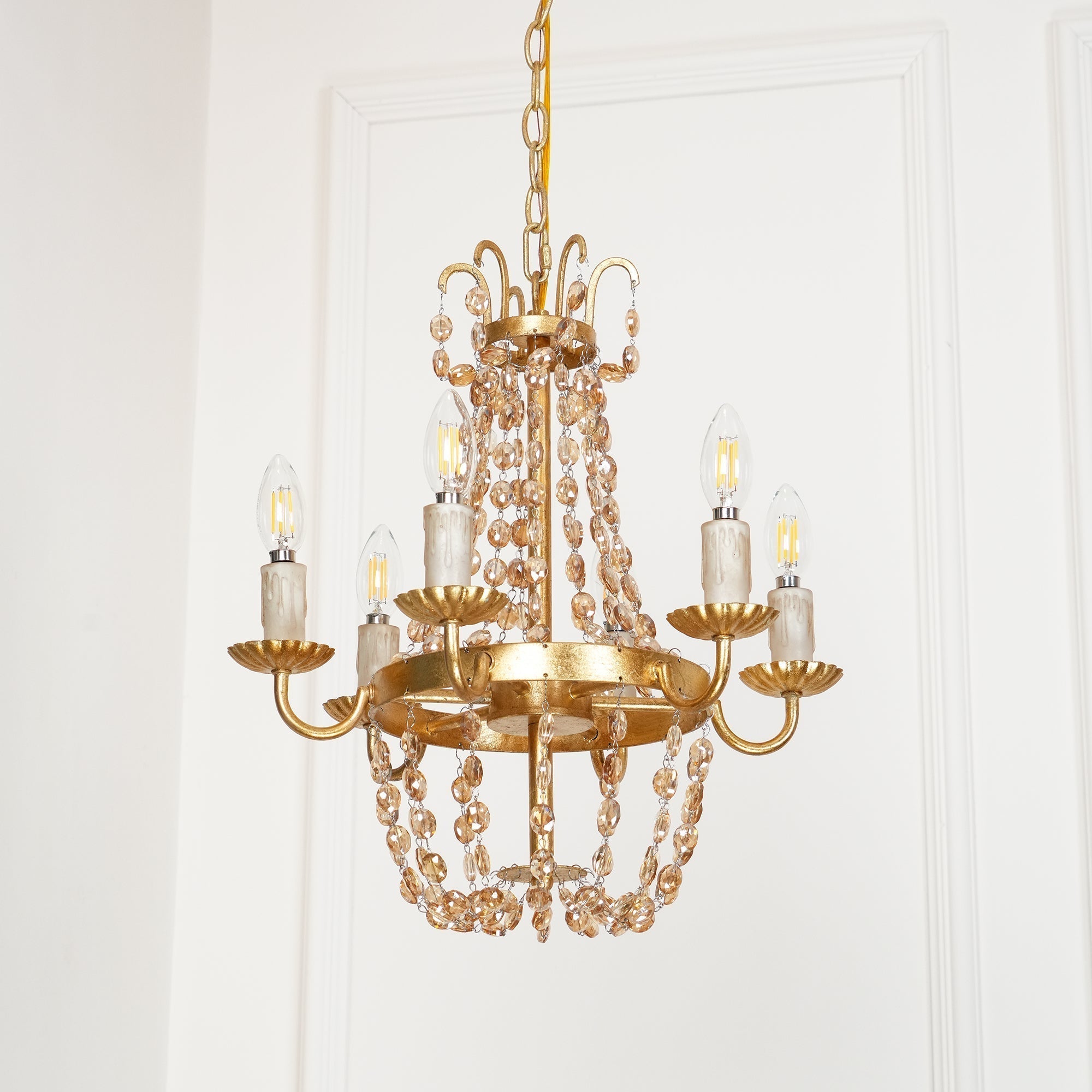 Oraeisra Lustre Cristal Marché Aux Puces Vintage - Neutralighting
