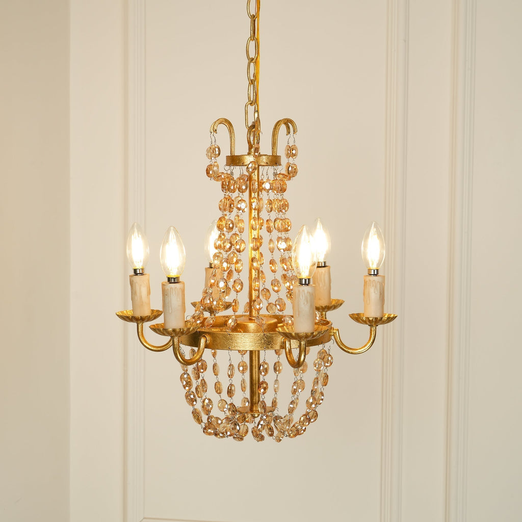Oraeisra Lustre Cristal Marché Aux Puces Vintage - Neutralighting