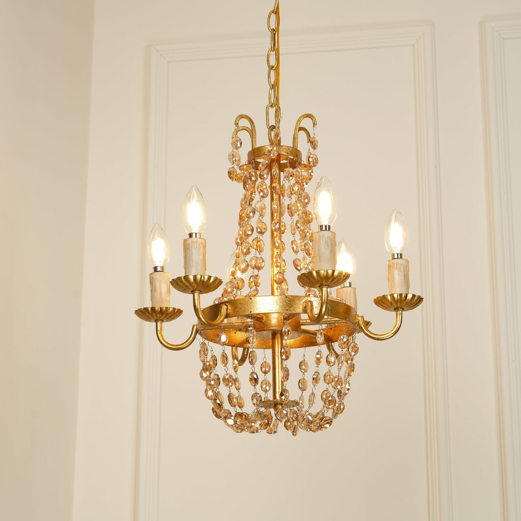Oraeisra Lustre Cristal Marché Aux Puces Vintage - Neutralighting