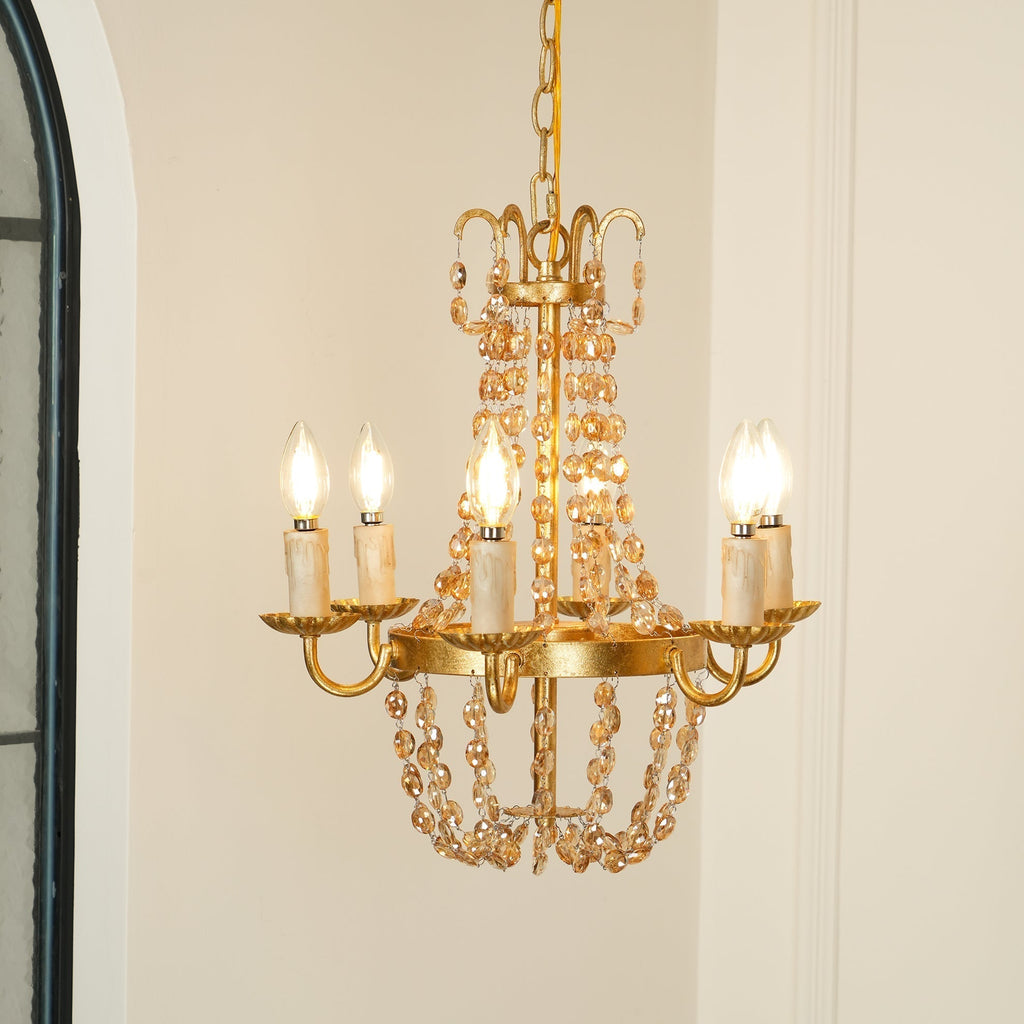 Oraeisra Lustre Cristal Marché Aux Puces Vintage - Neutralighting