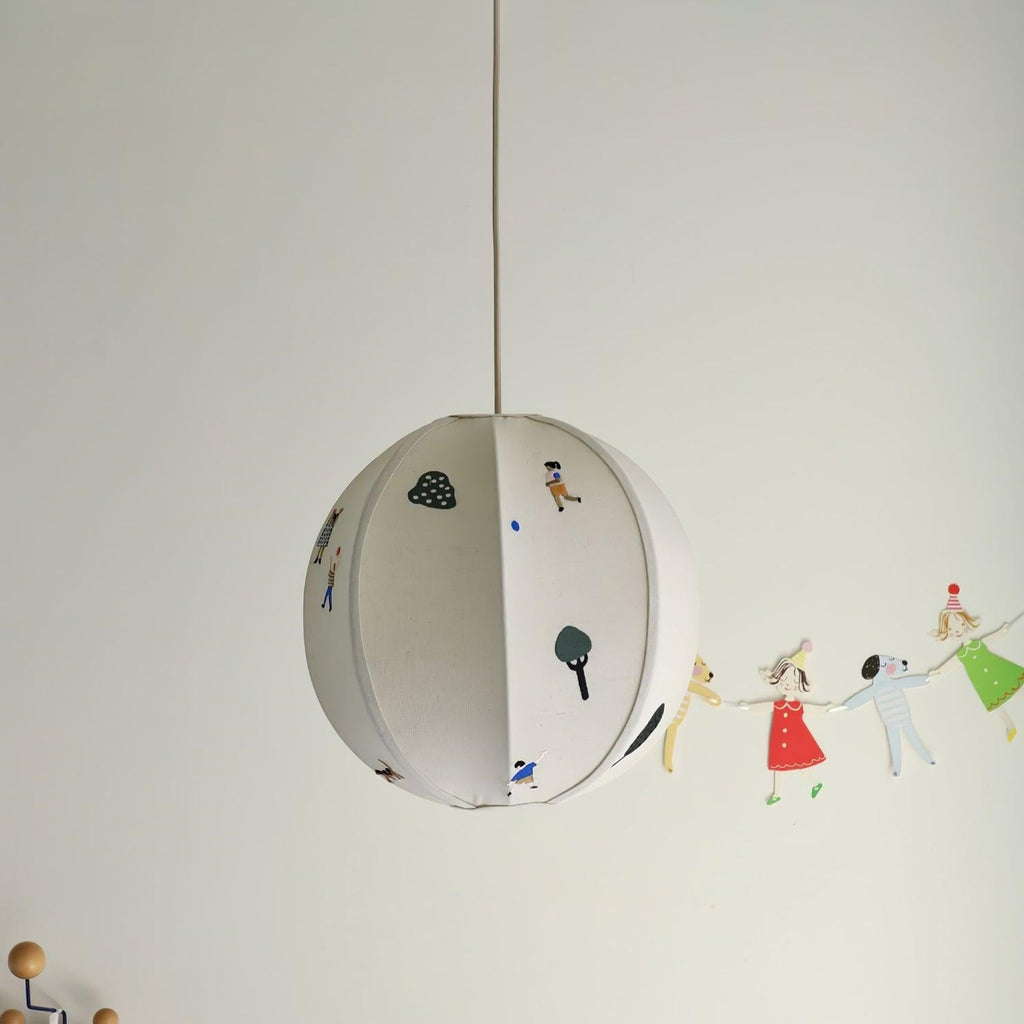 Elva Suspension Boule en Papier avec Motifs Dessinés - Neutralighting