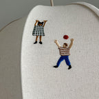 Elva Suspension Boule en Papier avec Motifs Dessinés - Neutralighting