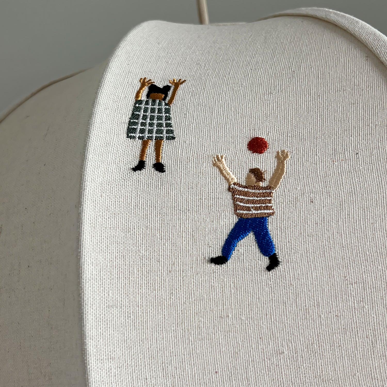 Elva Suspension Boule en Papier avec Motifs Dessinés - Neutralighting