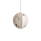 Elva Suspension Boule en Papier avec Motifs Dessinés - Neutralighting