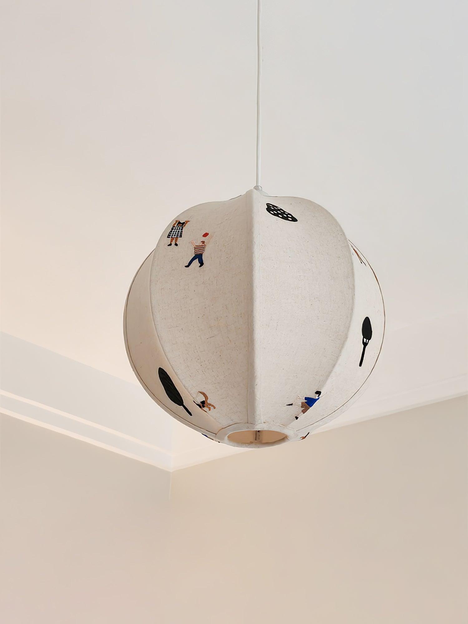 Zelarace Suspension Moderne en Tissu - Neutralighting
