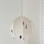 Elva Suspension Boule en Papier avec Motifs Dessinés - Neutralighting