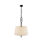 Zesilira Suspension Tissu Noir Vintage Nordic - Neutralighting