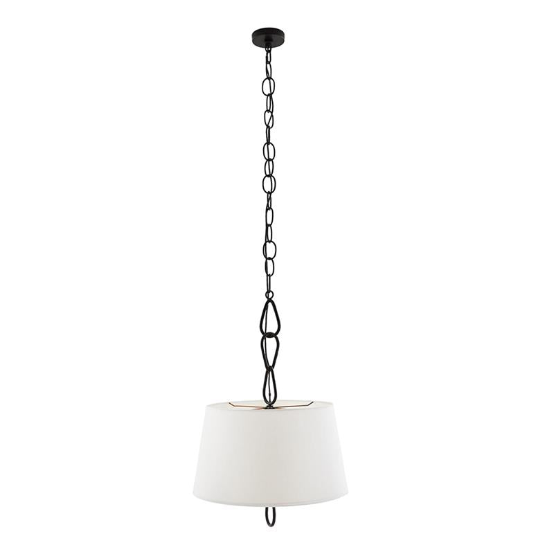 Zesilira Suspension Tissu Noir Vintage Nordic - Neutralighting