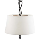 Zesilira Suspension Tissu Noir Vintage Nordic - Neutralighting