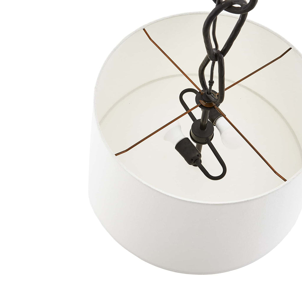 Zesilira Suspension Tissu Noir Vintage Nordic - Neutralighting