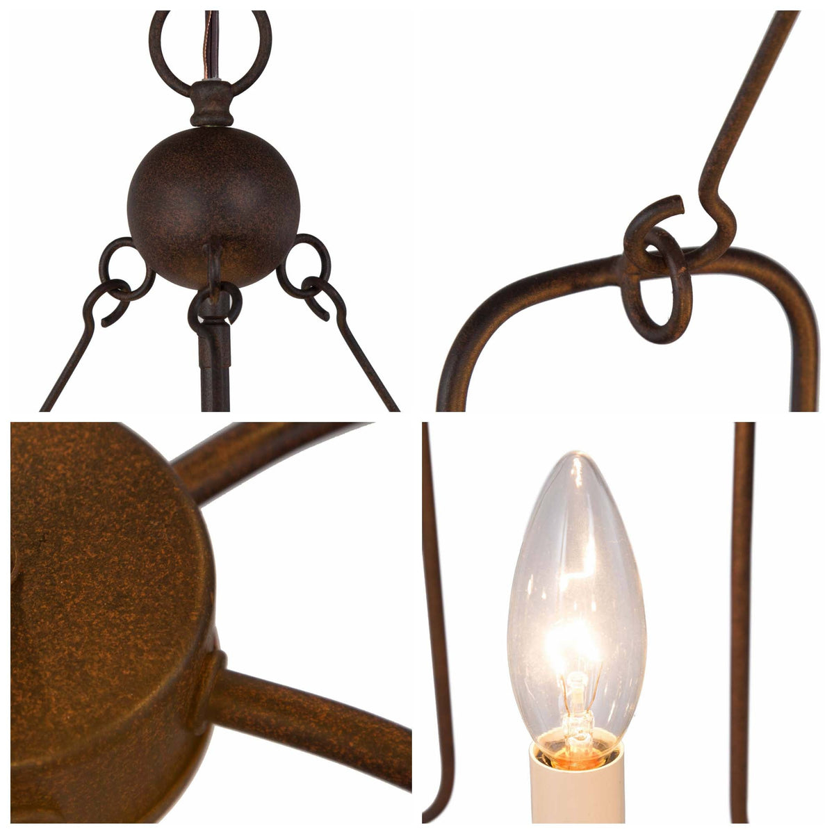 Cocaryra Lustre Métal Industriel Vintage - Neutralighting