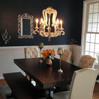 Lustra Chandelier en Bois Bougie Mid-Century - Neutralighting