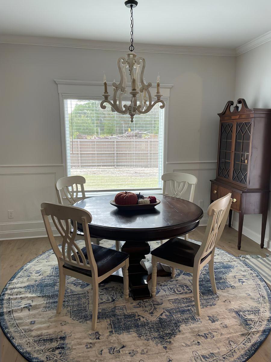 Lustra Chandelier en Bois Bougie Mid-Century - Neutralighting