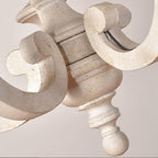 Lustra Chandelier en Bois Bougie Mid-Century - Neutralighting
