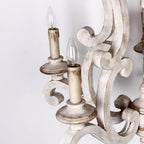 Lustra Chandelier en Bois Bougie Mid-Century - Neutralighting