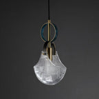 Lustra Suspension Verre Laiton Teal - Neutralighting