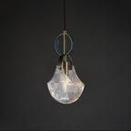 Lustra Suspension Verre Laiton Teal - Neutralighting
