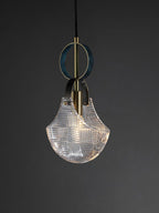 Lustra Suspension Verre Laiton Teal - Neutralighting