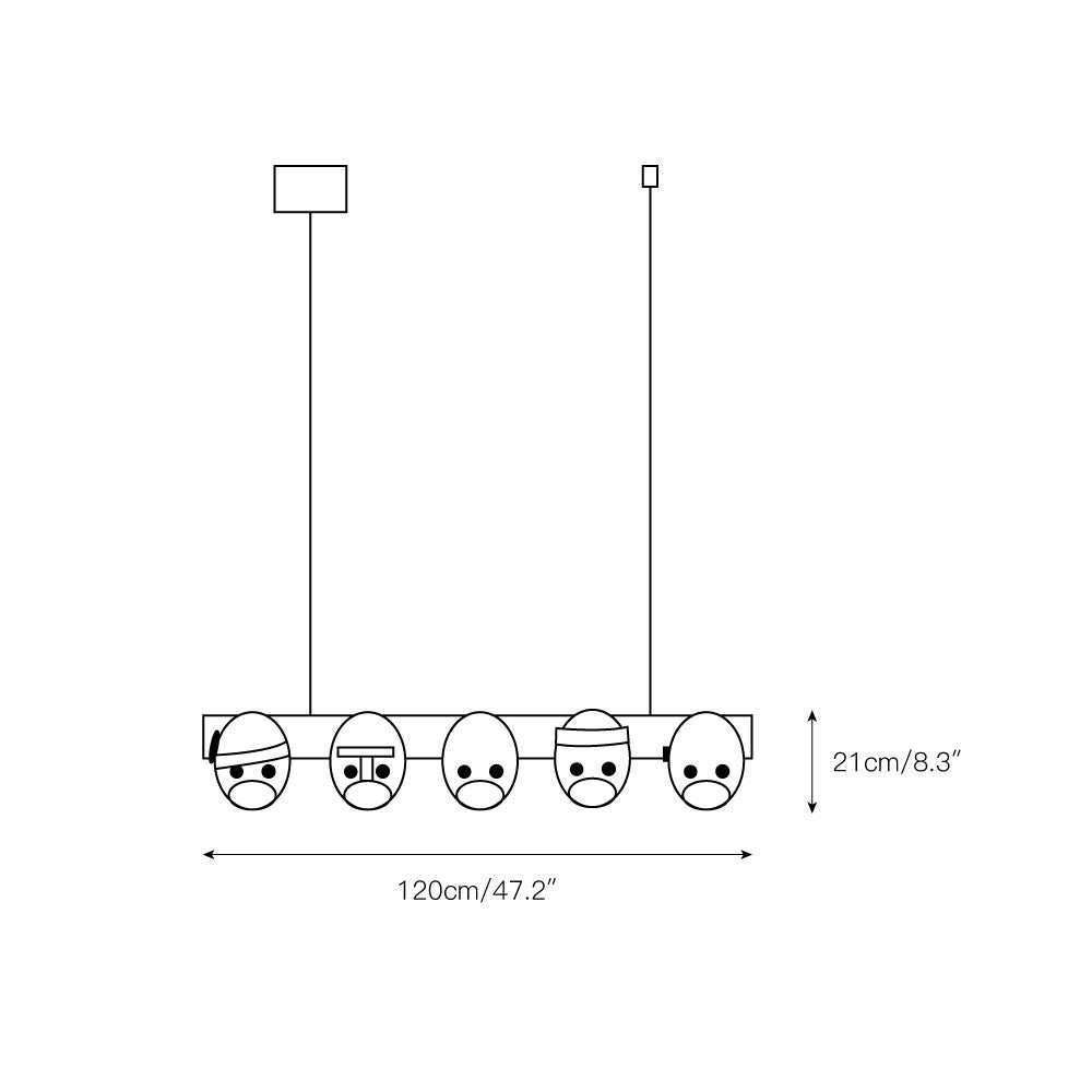 Evphael Lustre Résine Créativité Individuelle - Neutralighting