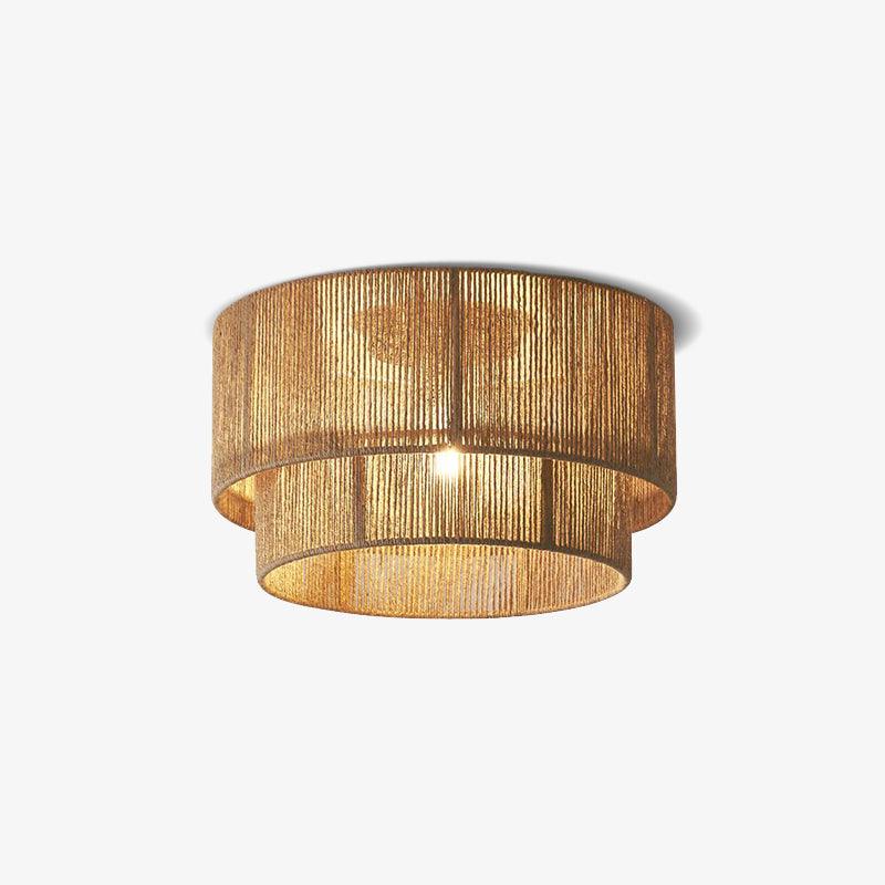 Casora Lampe de Plafond Classique Art en Corde Naturelle - Neutralighting