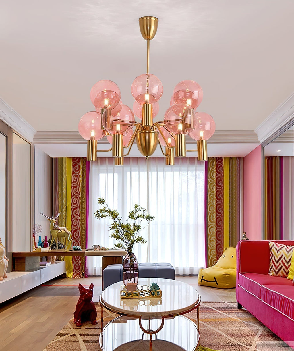 Evmarara Postmodern Luxury Metal Glass Chandelier - Neutralighting