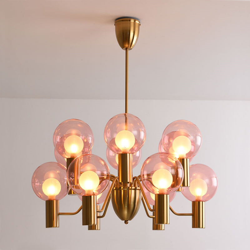 Evmarara Postmodern Luxury Metal Glass Chandelier - Neutralighting