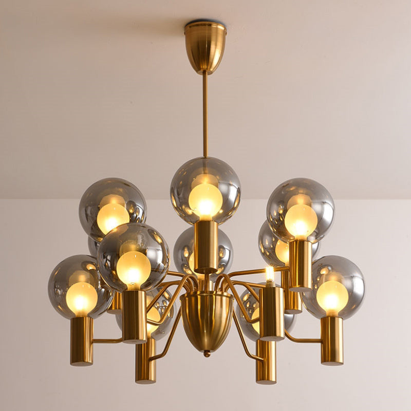 Evmarara Postmodern Luxury Metal Glass Chandelier - Neutralighting