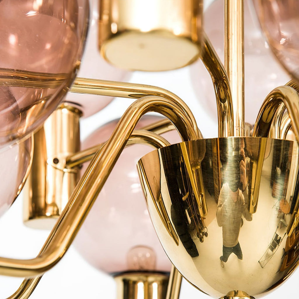Evmarara Postmodern Luxury Metal Glass Chandelier - Neutralighting