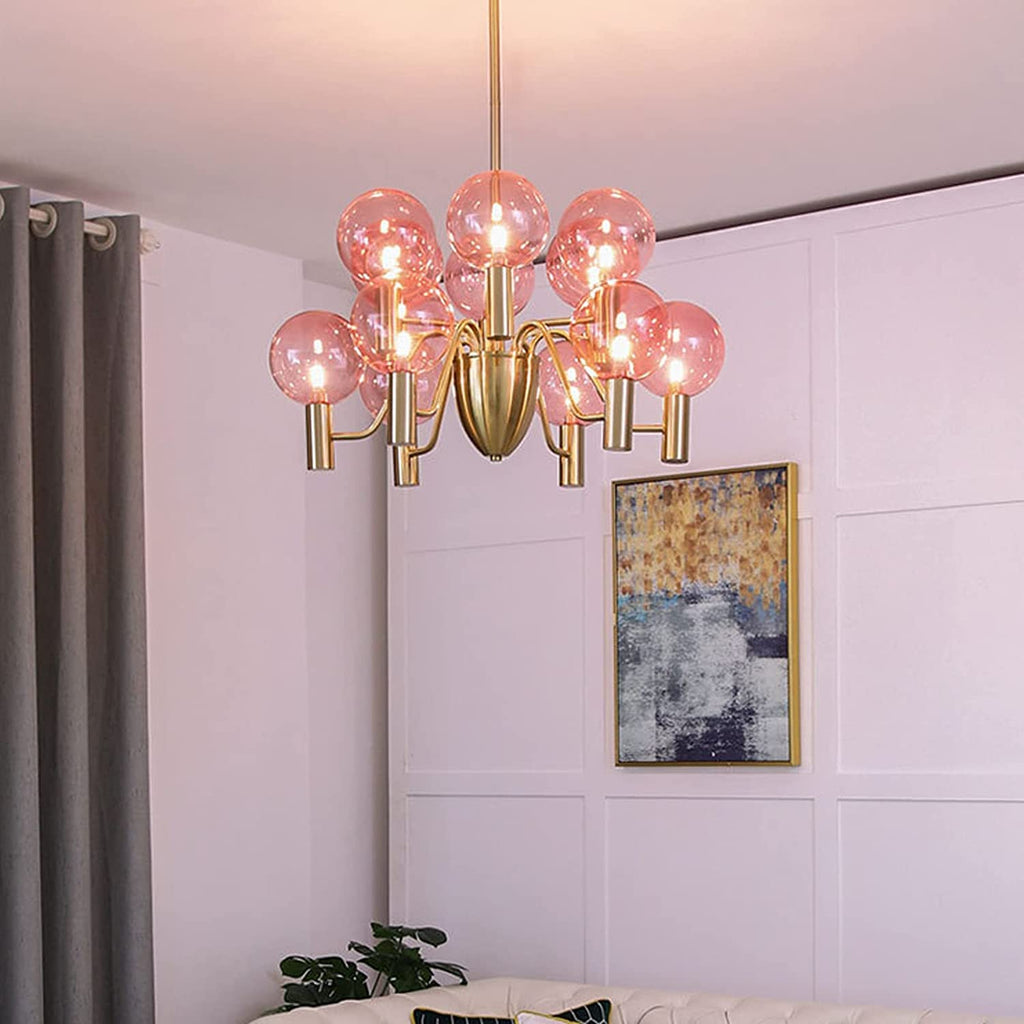 Evmarara Postmodern Luxury Metal Glass Chandelier - Neutralighting