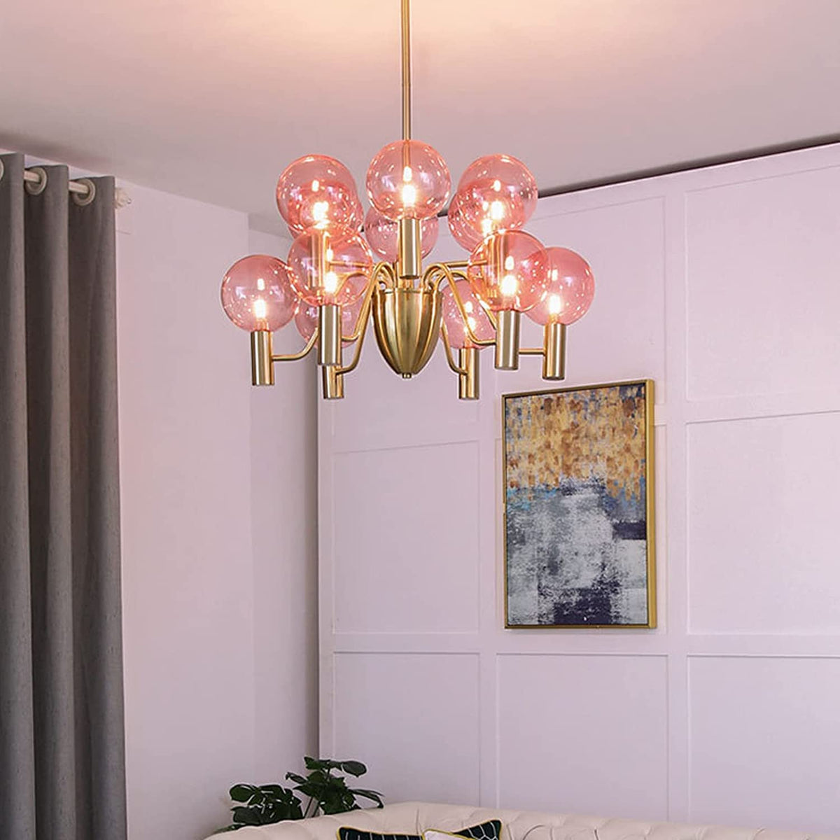 Evmarara Postmodern Luxury Metal Glass Chandelier - Neutralighting