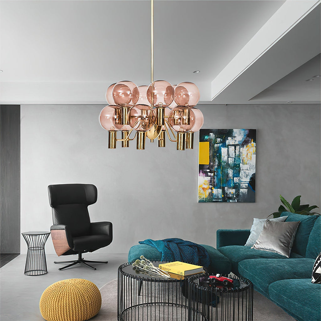 Evmarara Postmodern Luxury Metal Glass Chandelier - Neutralighting