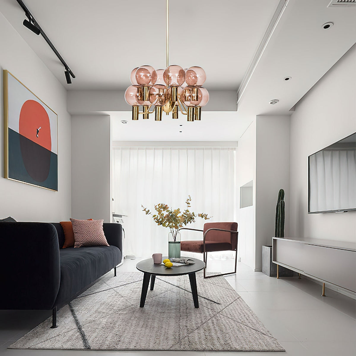 Evmarara Postmodern Luxury Metal Glass Chandelier - Neutralighting