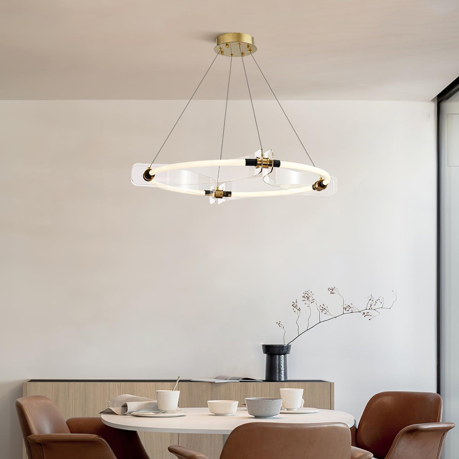 Lustra Chandelier Acrylique Or Salle à Manger - Neutralighting