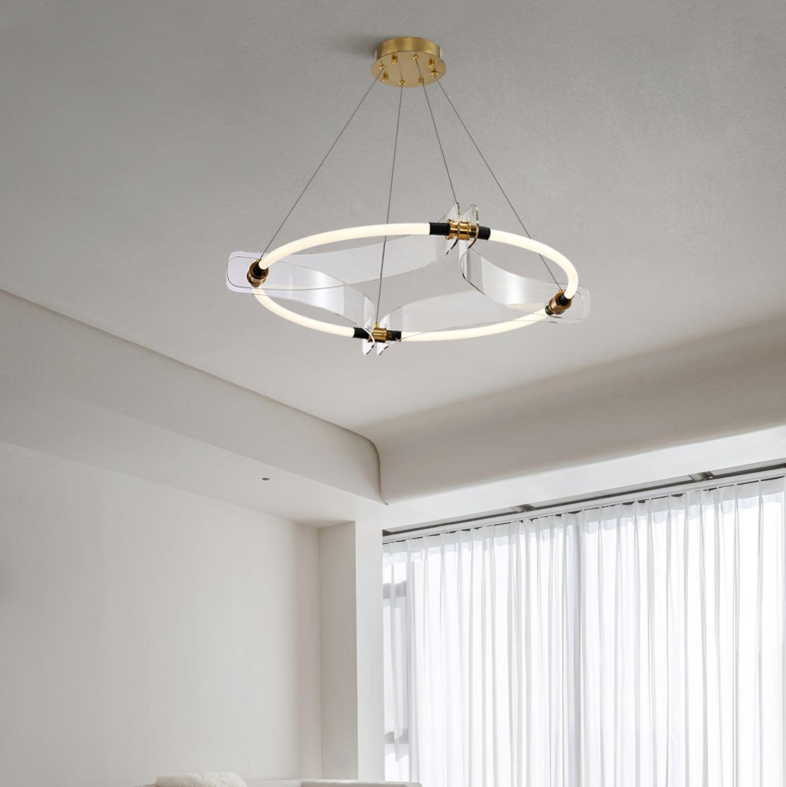 Lustra Chandelier Acrylique Or Salle à Manger - Neutralighting