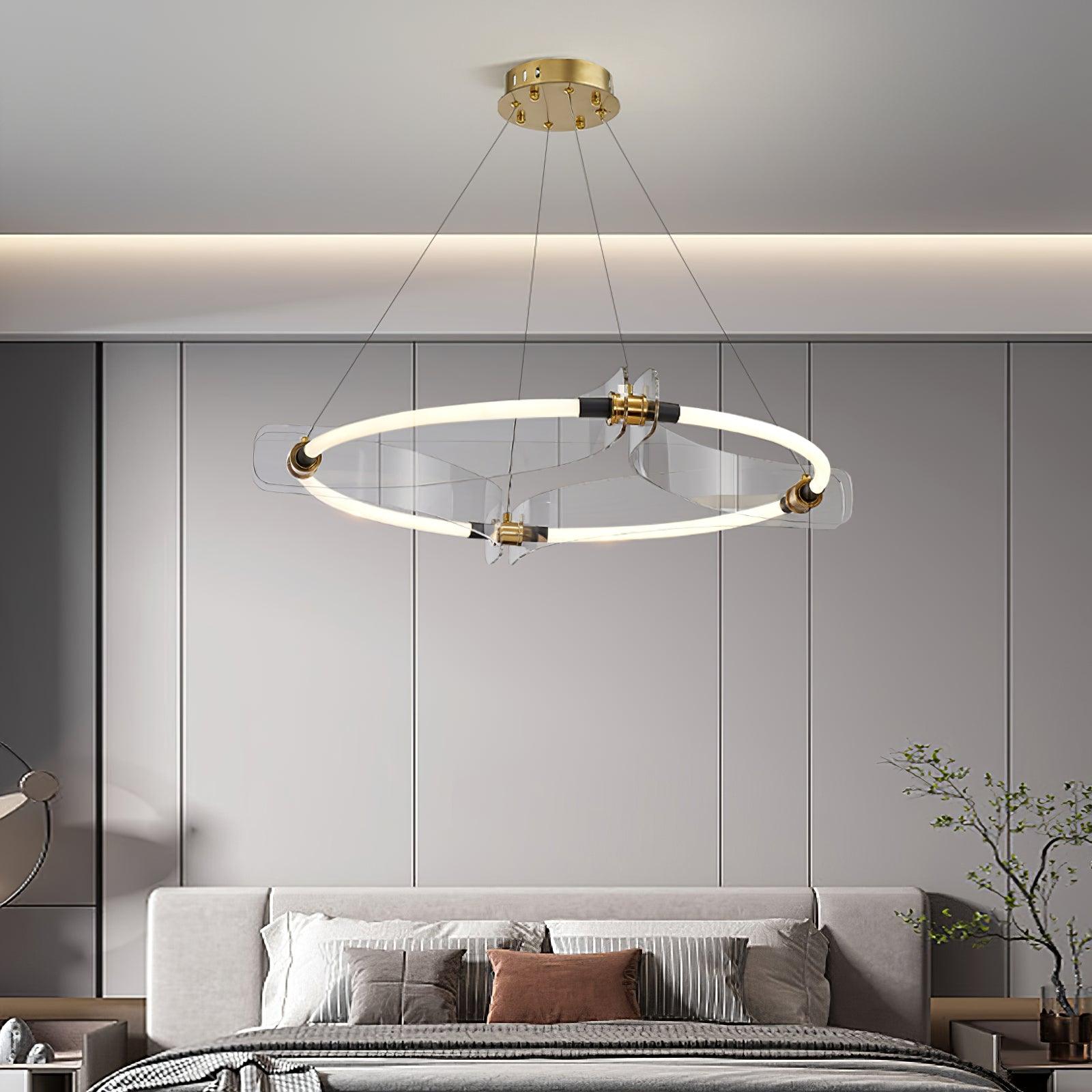 Lustra Chandelier Acrylique Or Salle à Manger - Neutralighting