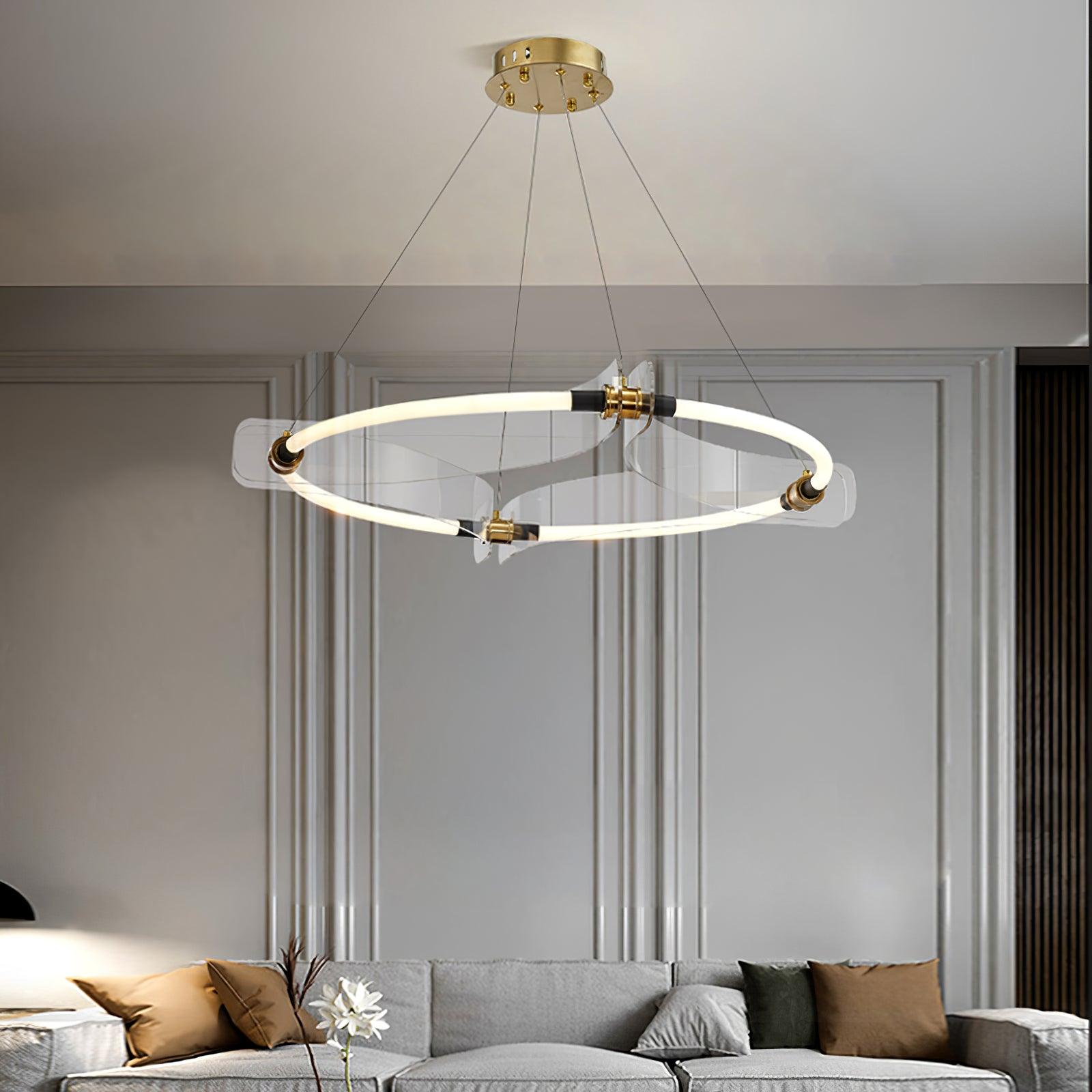 Lustra Chandelier Acrylique Or Salle à Manger - Neutralighting