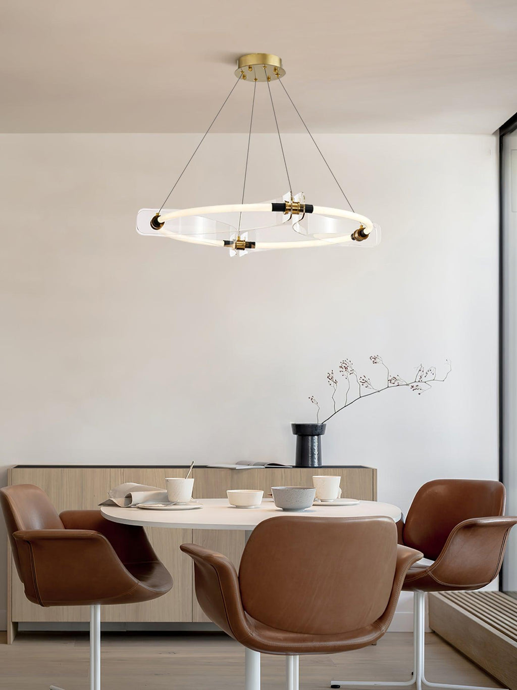 Lustra Chandelier Acrylique Or Salle à Manger - Neutralighting