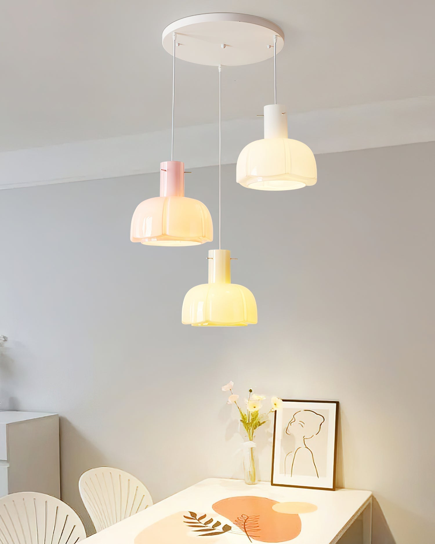 Pavina Lampe Pendante Fleur Pastel Brillante - Neutralighting