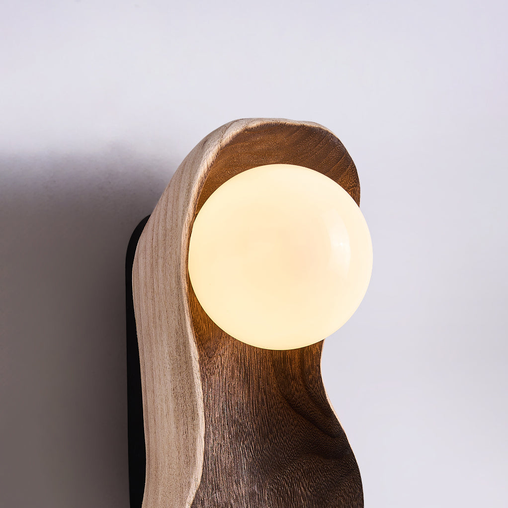 Evshaia Applique Murale Bois Verre Créativité Individuelle Pois - Neutralighting