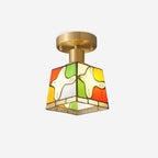 Peace Plafonnier Colombe Verre Mosaïque Laiton - Neutralighting
