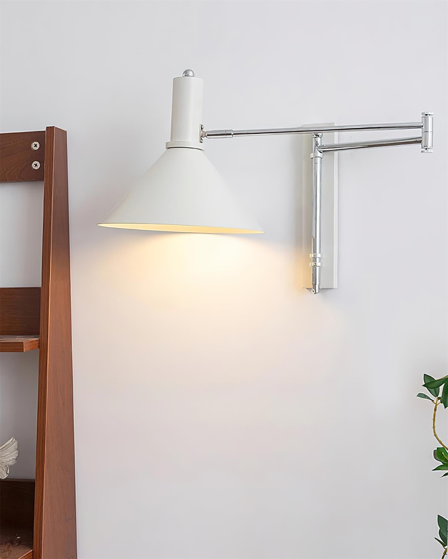 Lira Applique Murale Bras Ajustable Abat-jour Rouge - Neutralighting