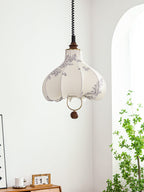 Lustra Lampe Pendante Lanterne en Tissu Poire pour Salon - Neutralighting