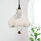 Lustra Lampe Pendante Lanterne en Tissu Poire pour Salon - Neutralighting